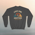 Love One Another Youth Crewneck Sweatshirt — Christian Faith Graphic - photo 28 of 30