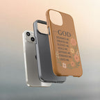 "GOD Designed Me" Floral iPhone Case