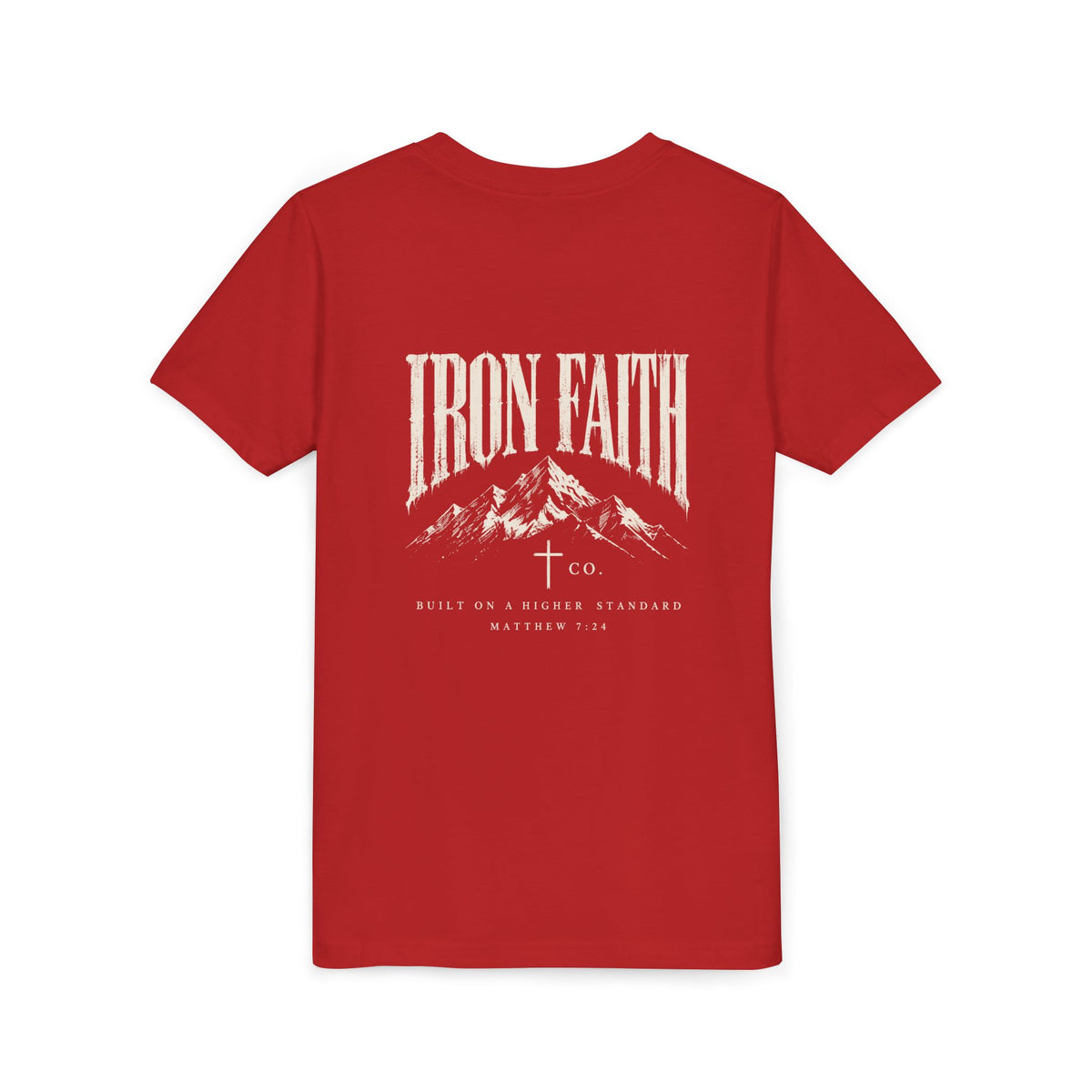 Built on a Higher Standard Youth Tee – Back Print