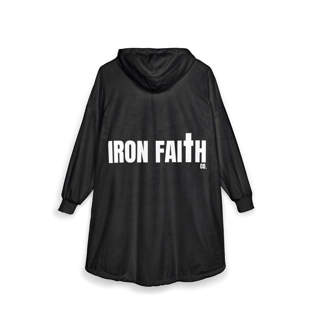 Iron Faith Co. Wordmark Hooded Sherpa Blanket