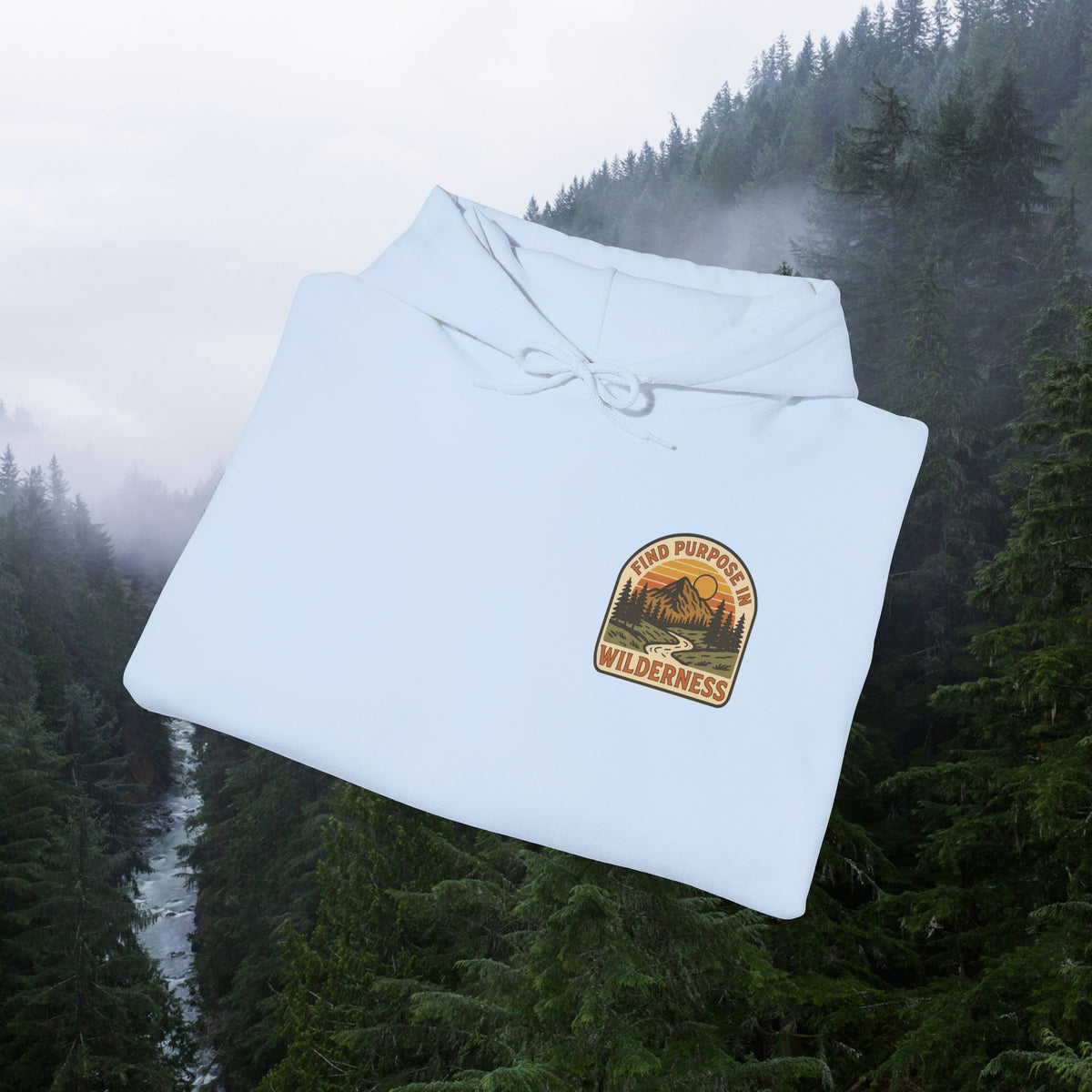 Find purpose in wilderness | Iron Faith Co. | Comfortable Heavy Blend Sweatshirt