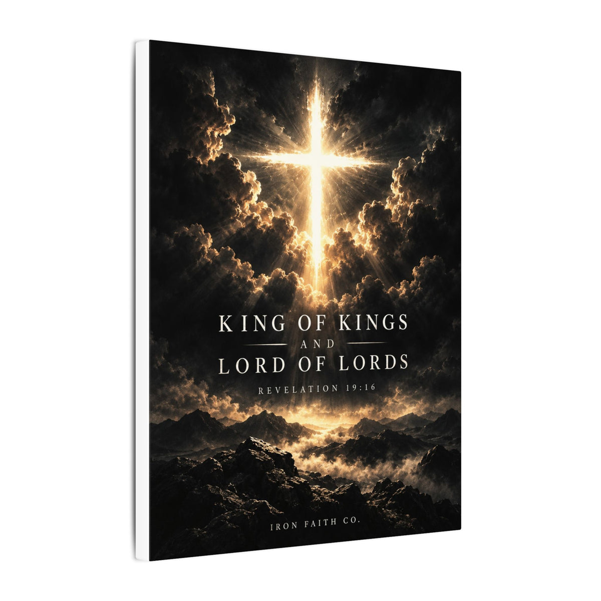 King of Kings Revelation 19:16 Canvas Print