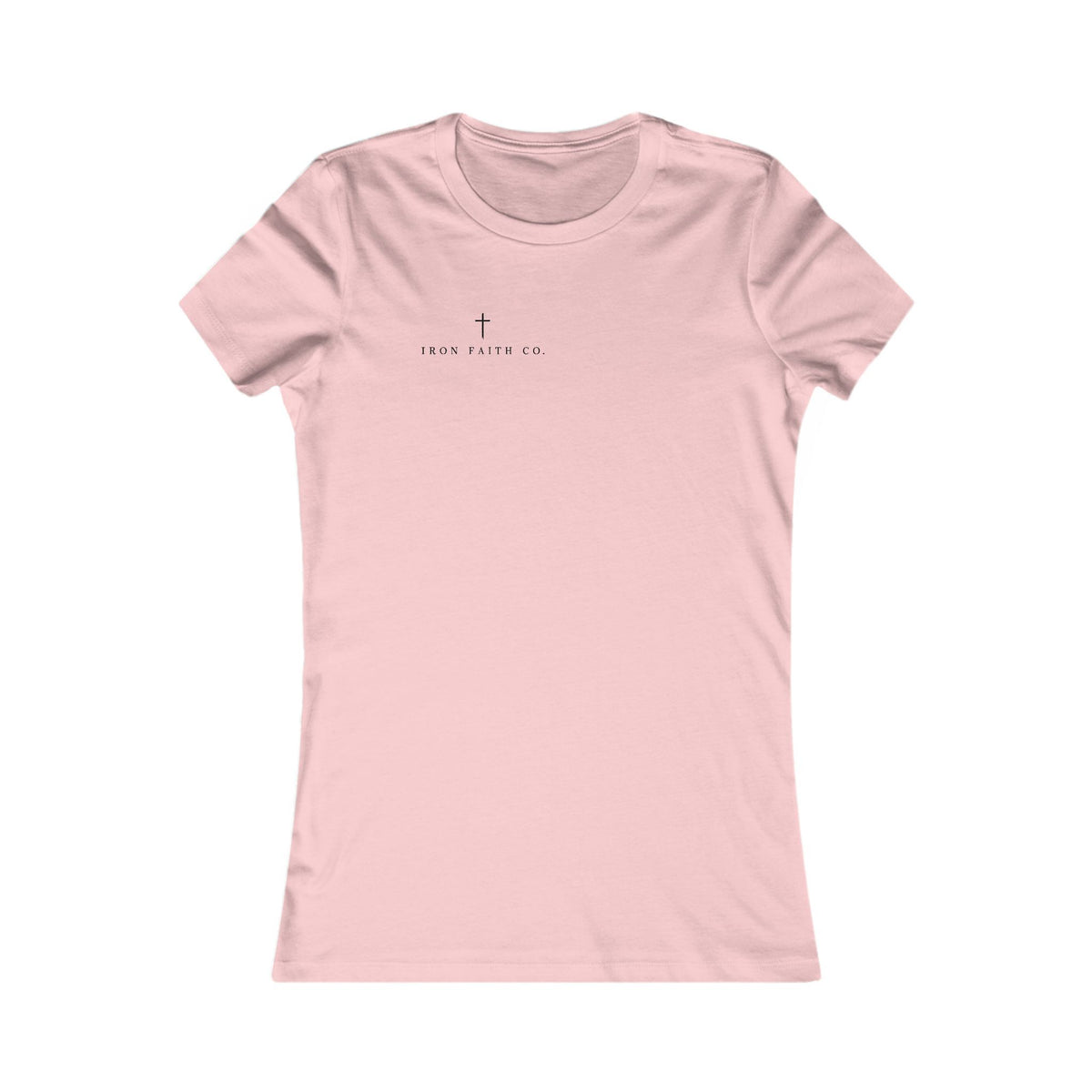 Walk By Faith Women's Fitted Tee – Back Print