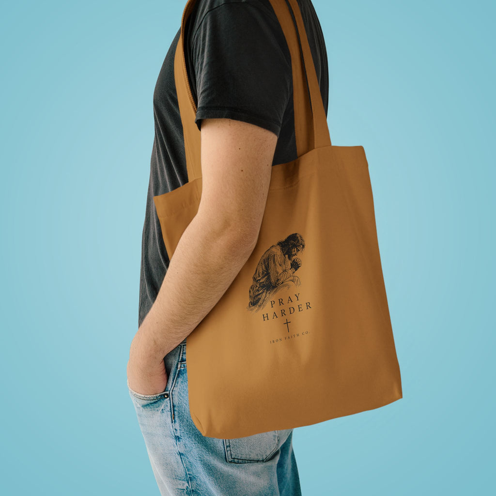 Pray Harder Tote Bag