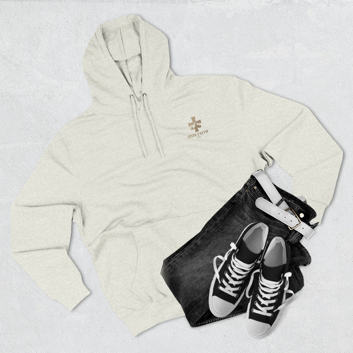 A Woman Who Fears The Lord Is Worthy Of Praise | Proverbs 31:30 | Iron Faith Co. | Fleece Hoodie