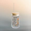 God's Creation - Iron Faith Co. - Floral Sipper Glass, 16oz - photo 1 of 4
