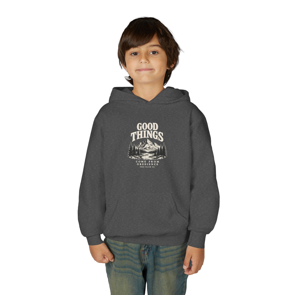 Good Things Come From Obedience Youth Hoodie