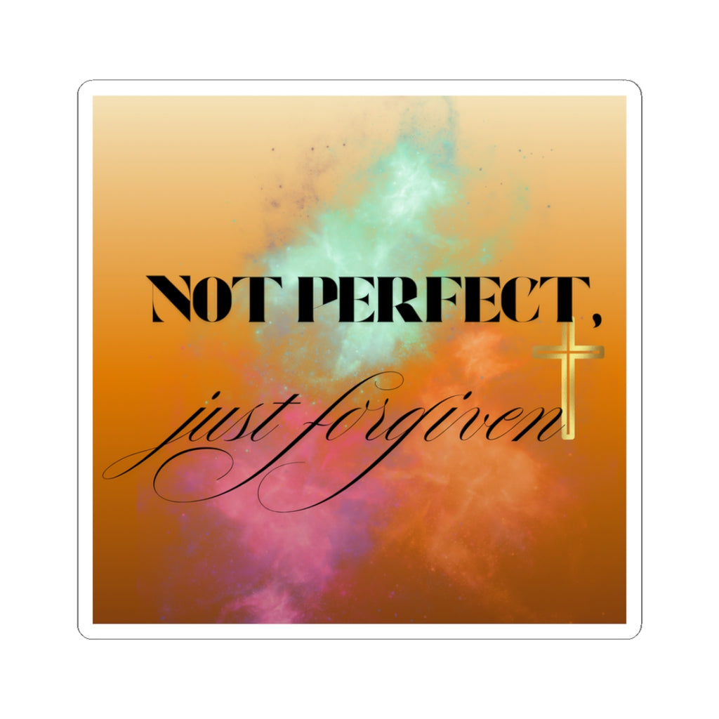 Iron Faith Co. - Not Perfect, Just Forgiven - Kiss-Cut Stickers - photo 1 of 3