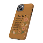 "GOD Designed Me" Floral iPhone Case