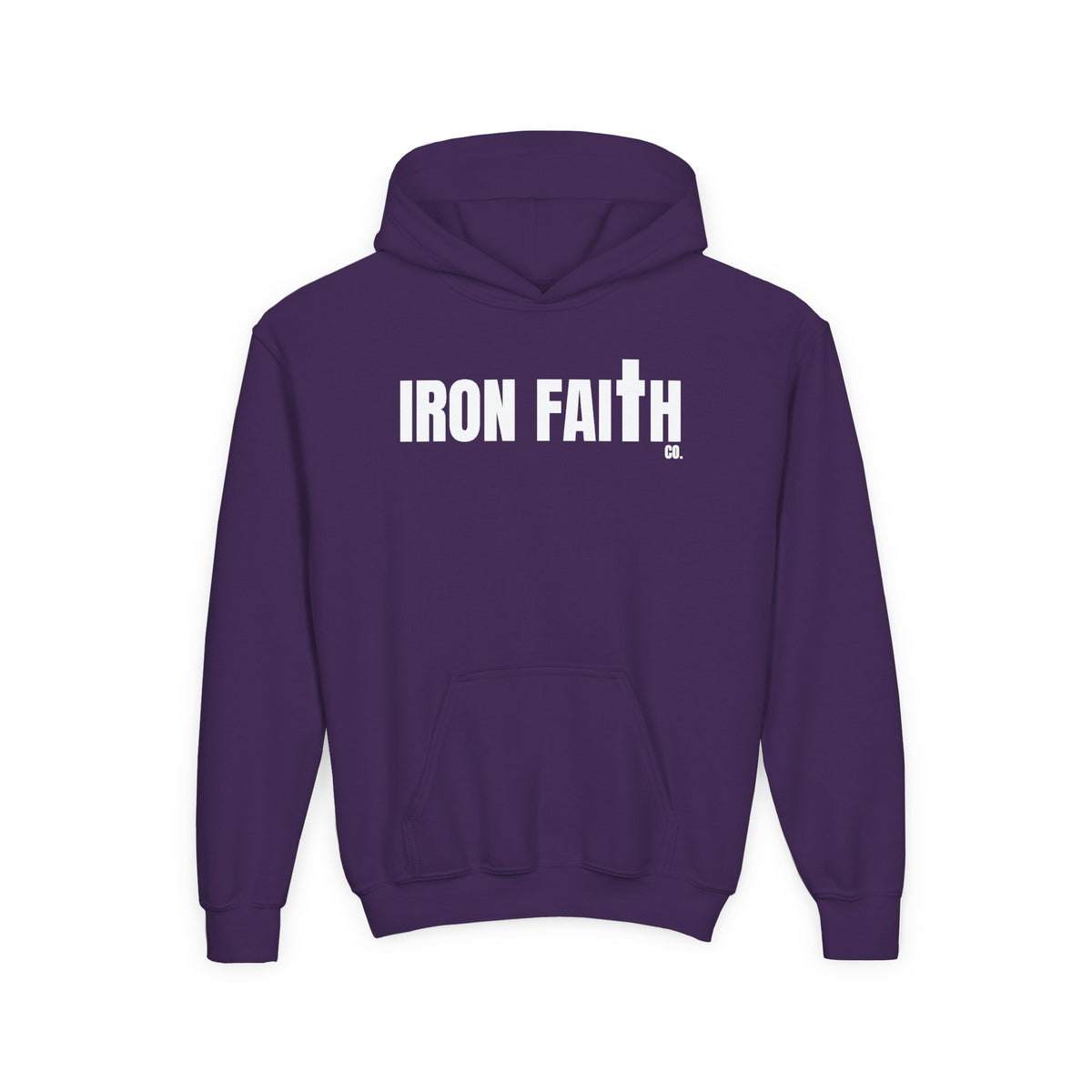Iron Faith Co. Wordmark Youth Hoodie