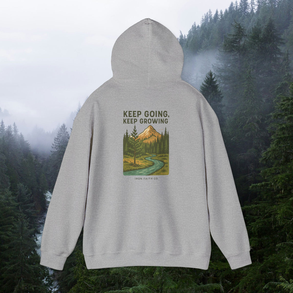 Find purpose in wilderness | Iron Faith Co. | Comfortable Heavy Blend Sweatshirt