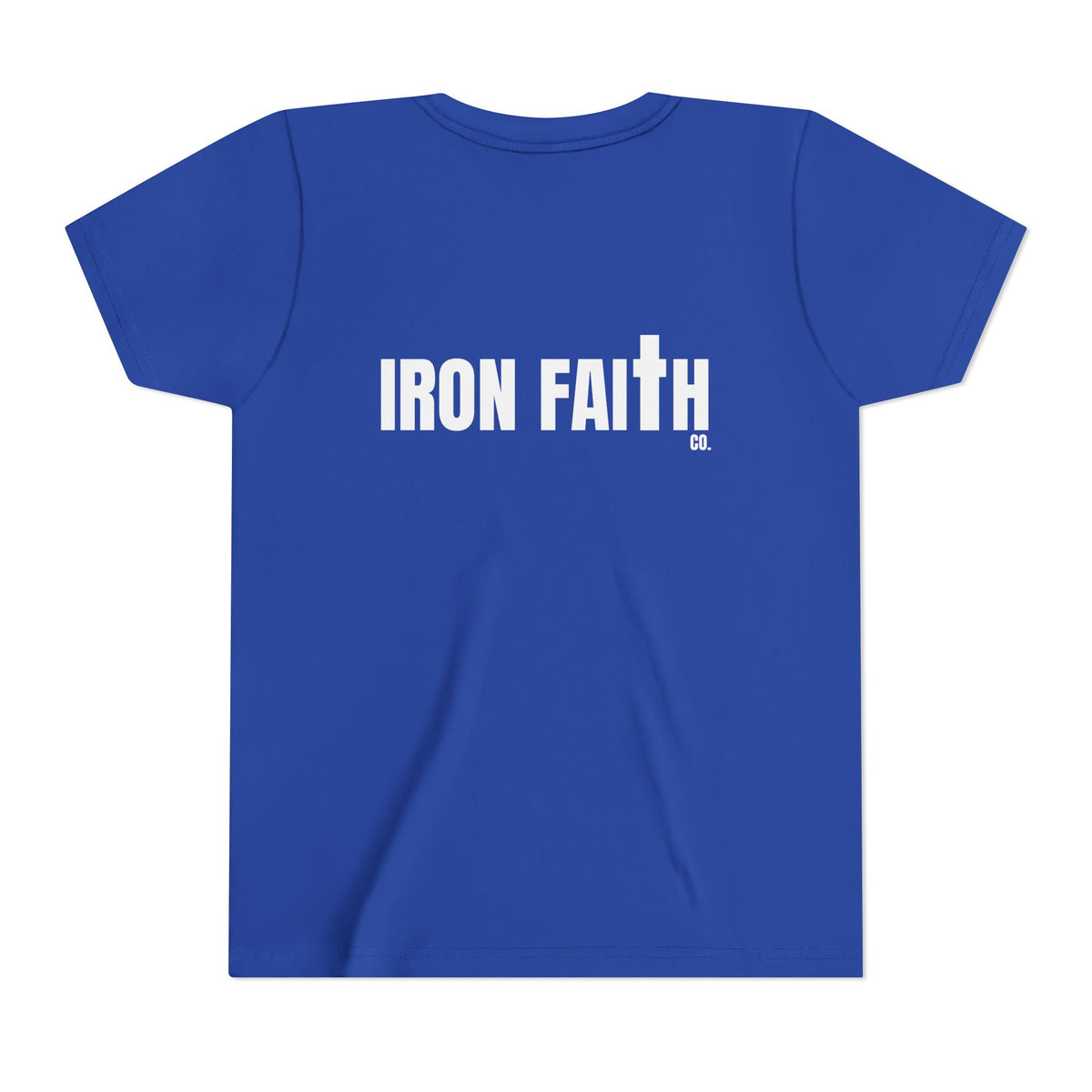 Iron Faith Co. Wordmark Youth Tee – Back Print