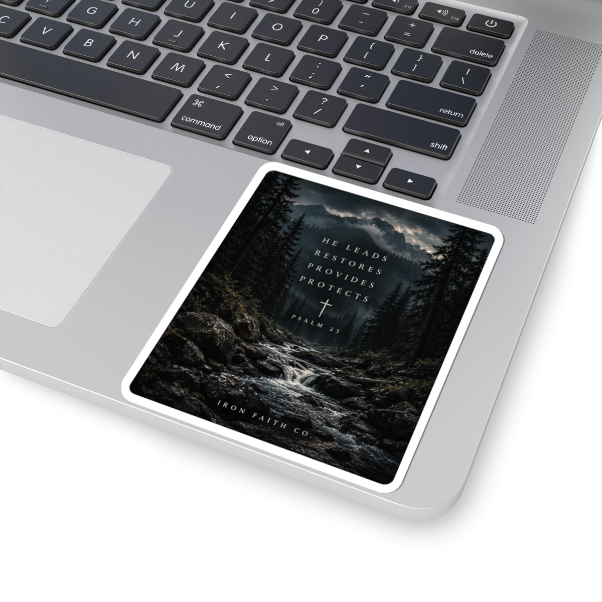 He Leads Psalm 23 Sticker