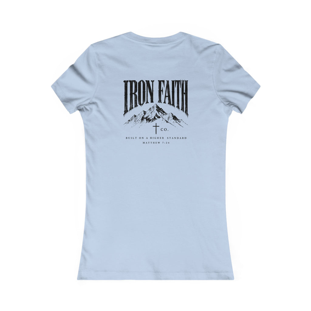 Built on a Higher Standard Women's Fitted Tee – Back Print
