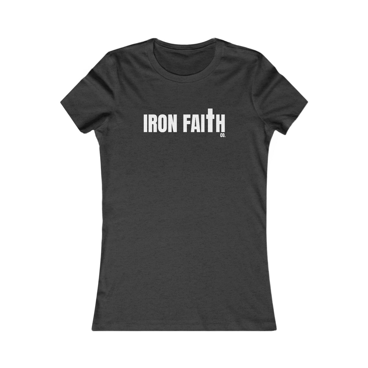 Iron Faith Co. Wordmark Women's Fitted Tee