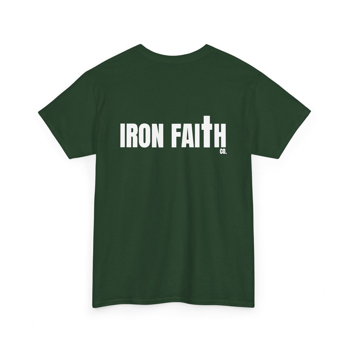 Iron Faith Co. Wordmark Tee – Back Print