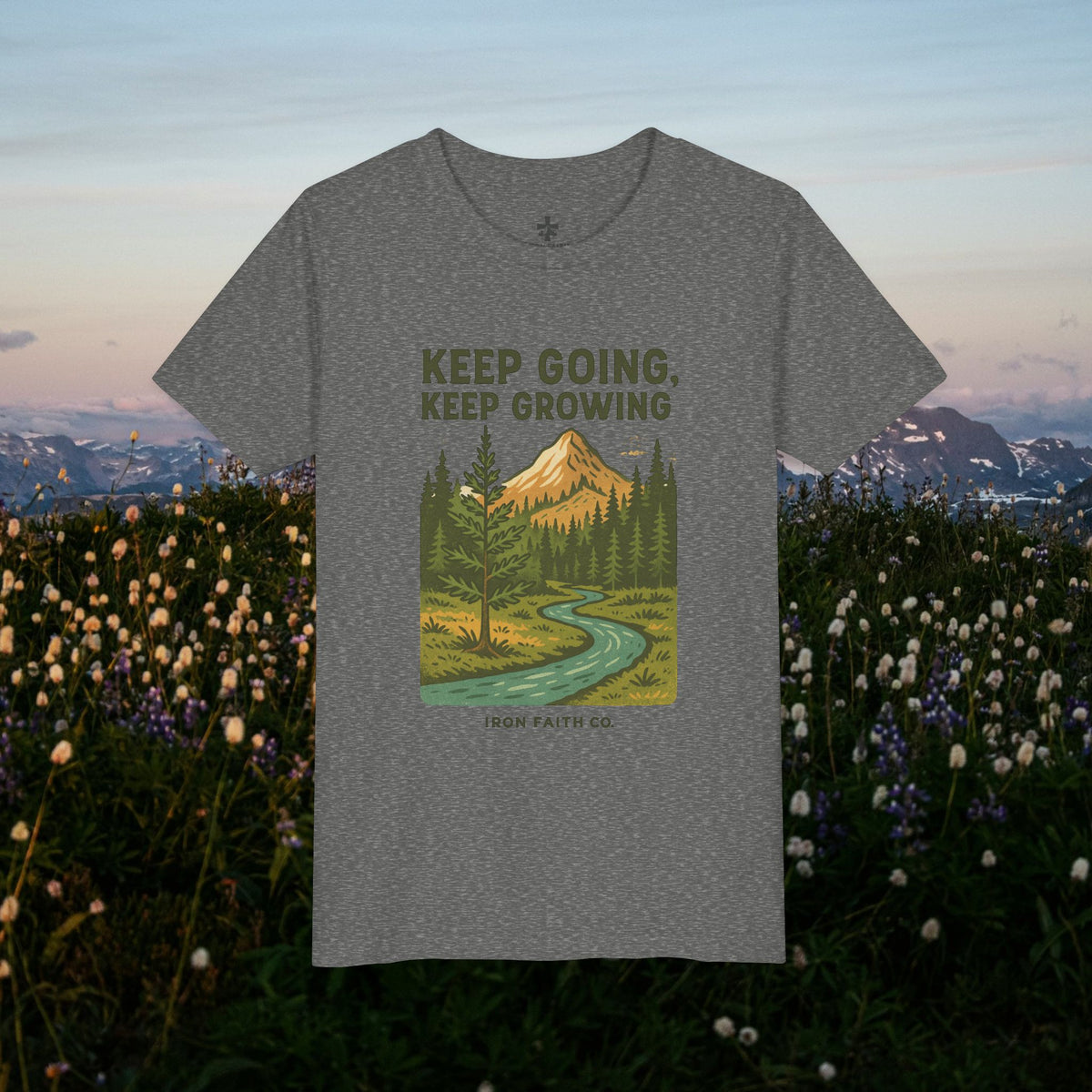 Keep going keep growing - Iron Faith Co. - Youth Short Sleeve Tee - photo 3 of 30