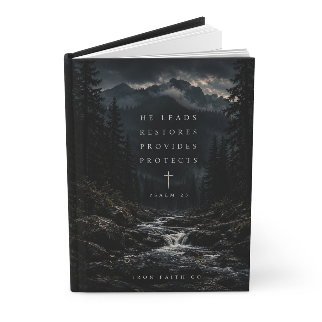 He Leads Psalm 23 Hardcover Journal
