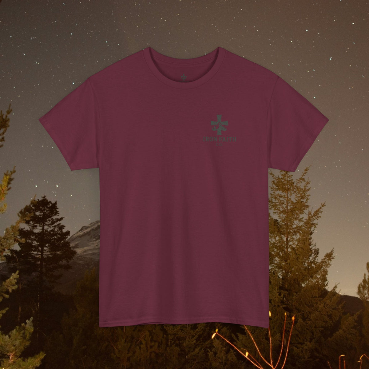 Iron Faith Co - Not Perfect, Just Forgiven - Unisex Heavy Cotton T-Shirt - photo 6 of 30
