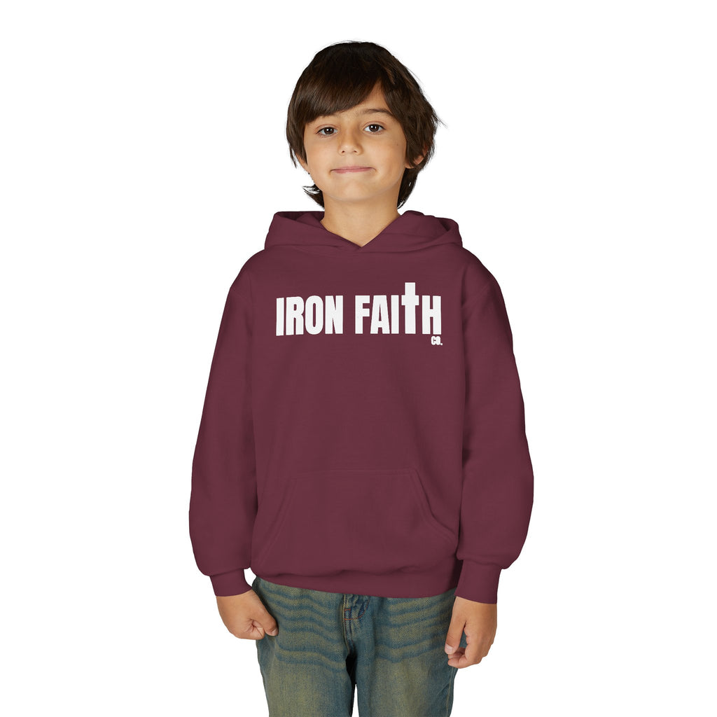 Iron Faith Co. Wordmark Youth Hoodie