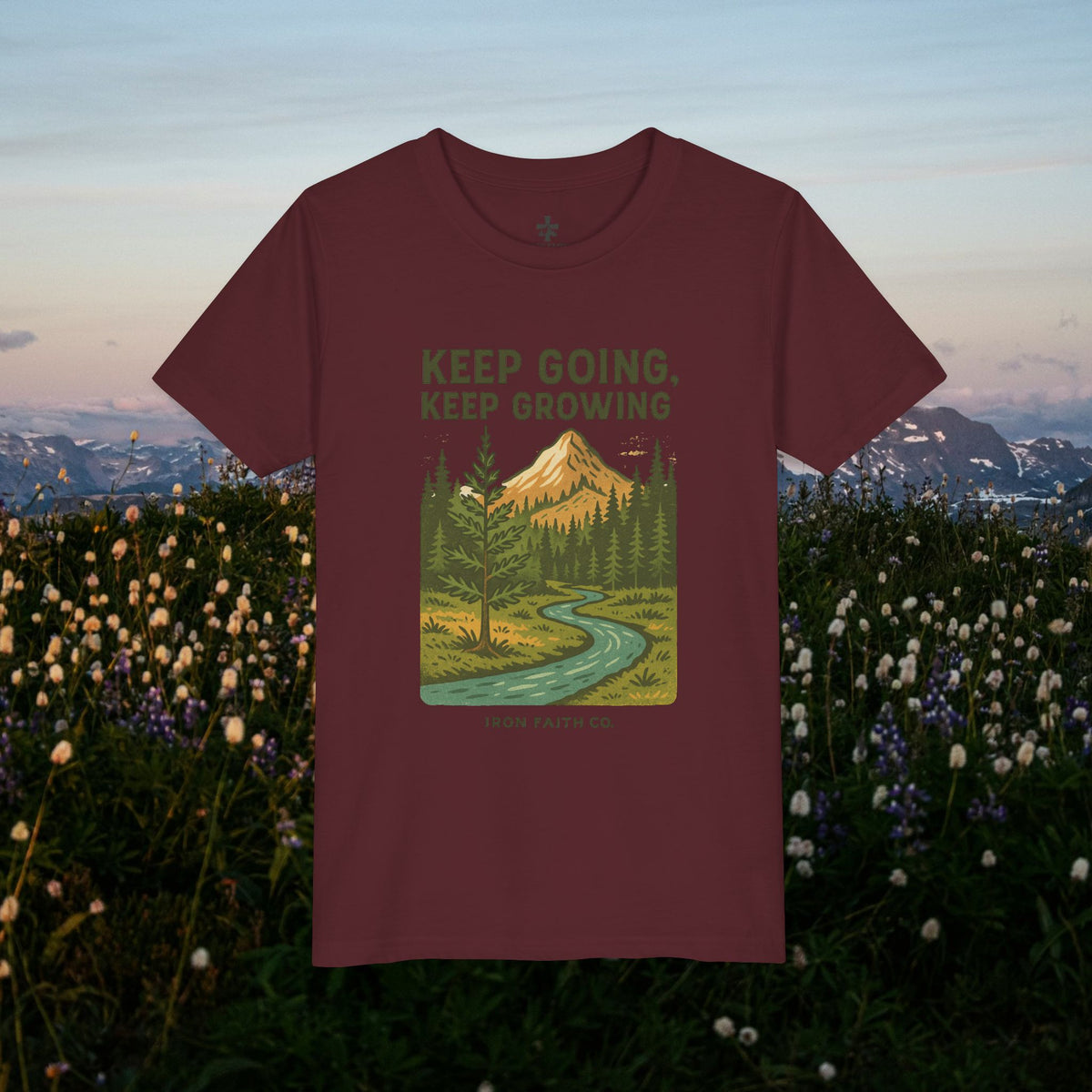 Keep going keep growing - Iron Faith Co. - Youth Short Sleeve Tee - photo 10 of 30