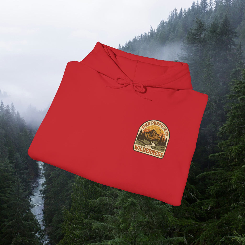 Find purpose in wilderness | Iron Faith Co. | Comfortable Heavy Blend Sweatshirt
