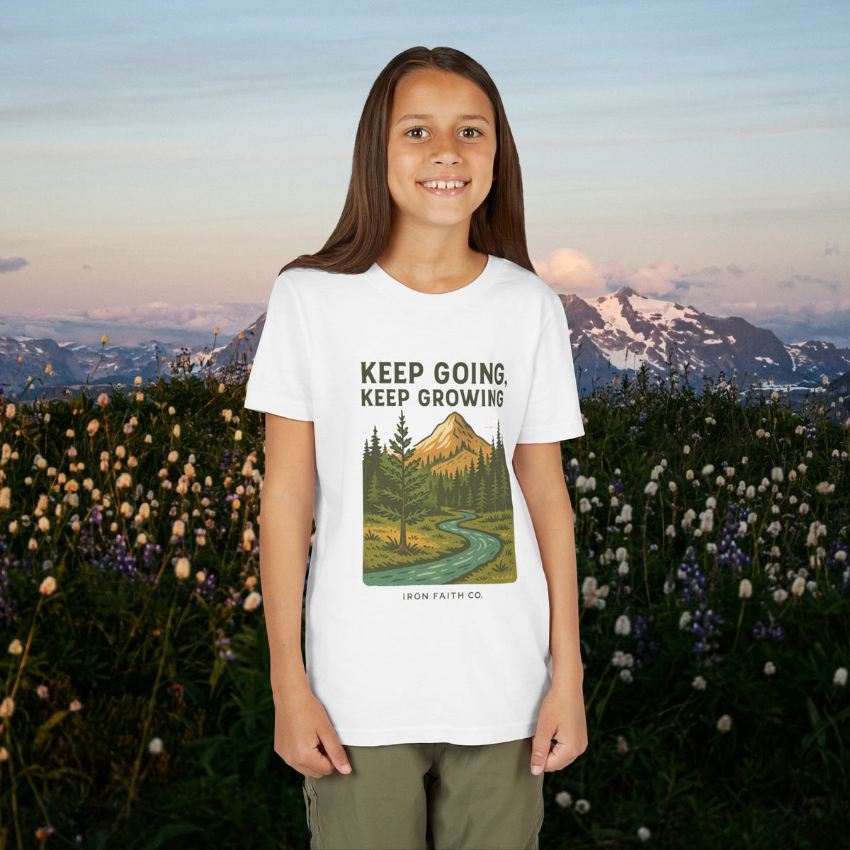 Keep going keep growing - Iron Faith Co. - Youth Short Sleeve Tee - photo 25 of 30