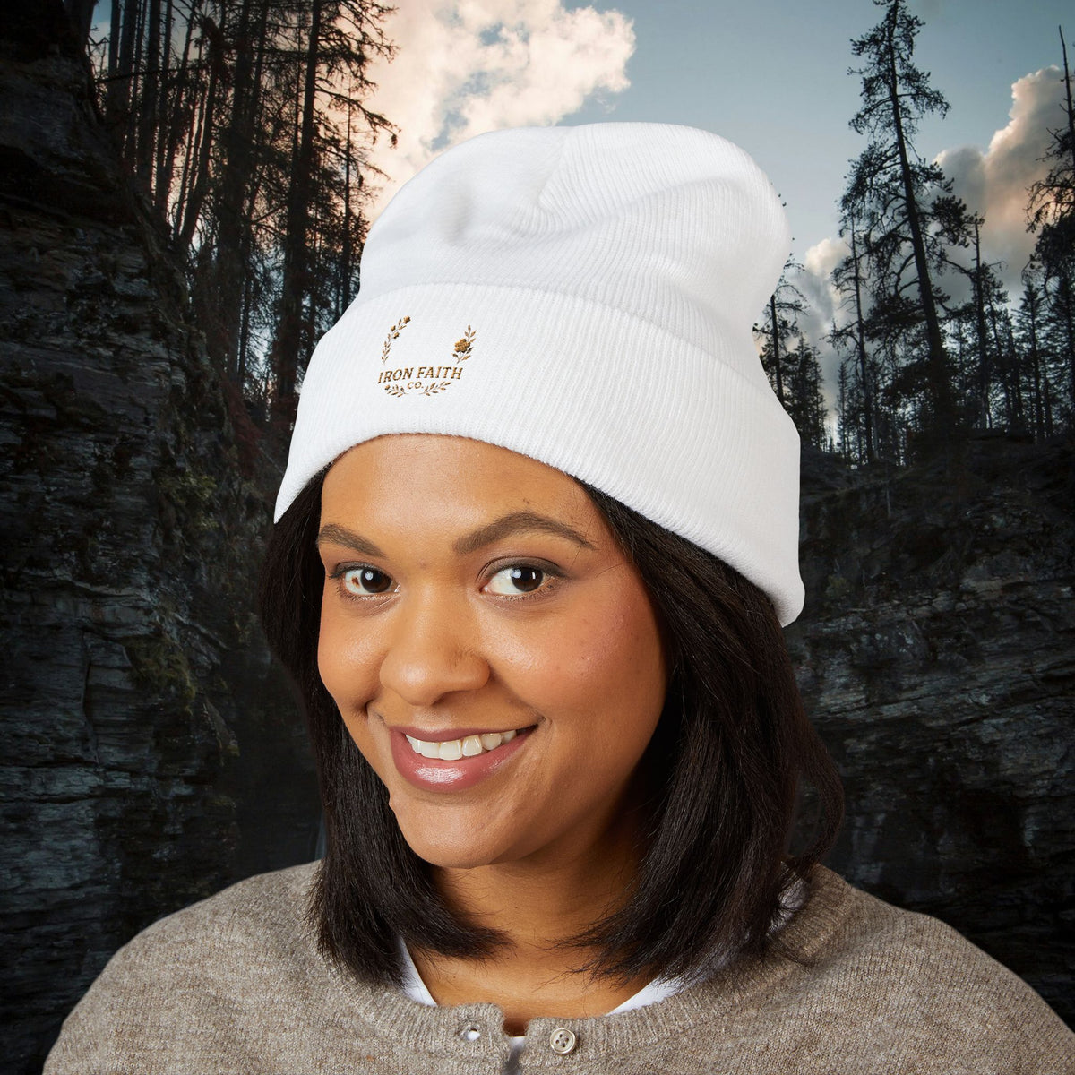 Iron Faith Embroidered Beanie - photo 24 of 30