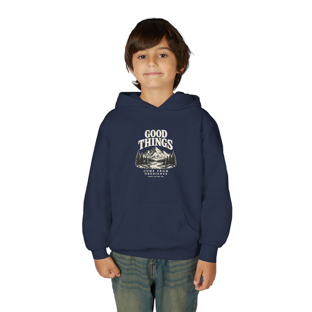 Good Things Come From Obedience Youth Hoodie