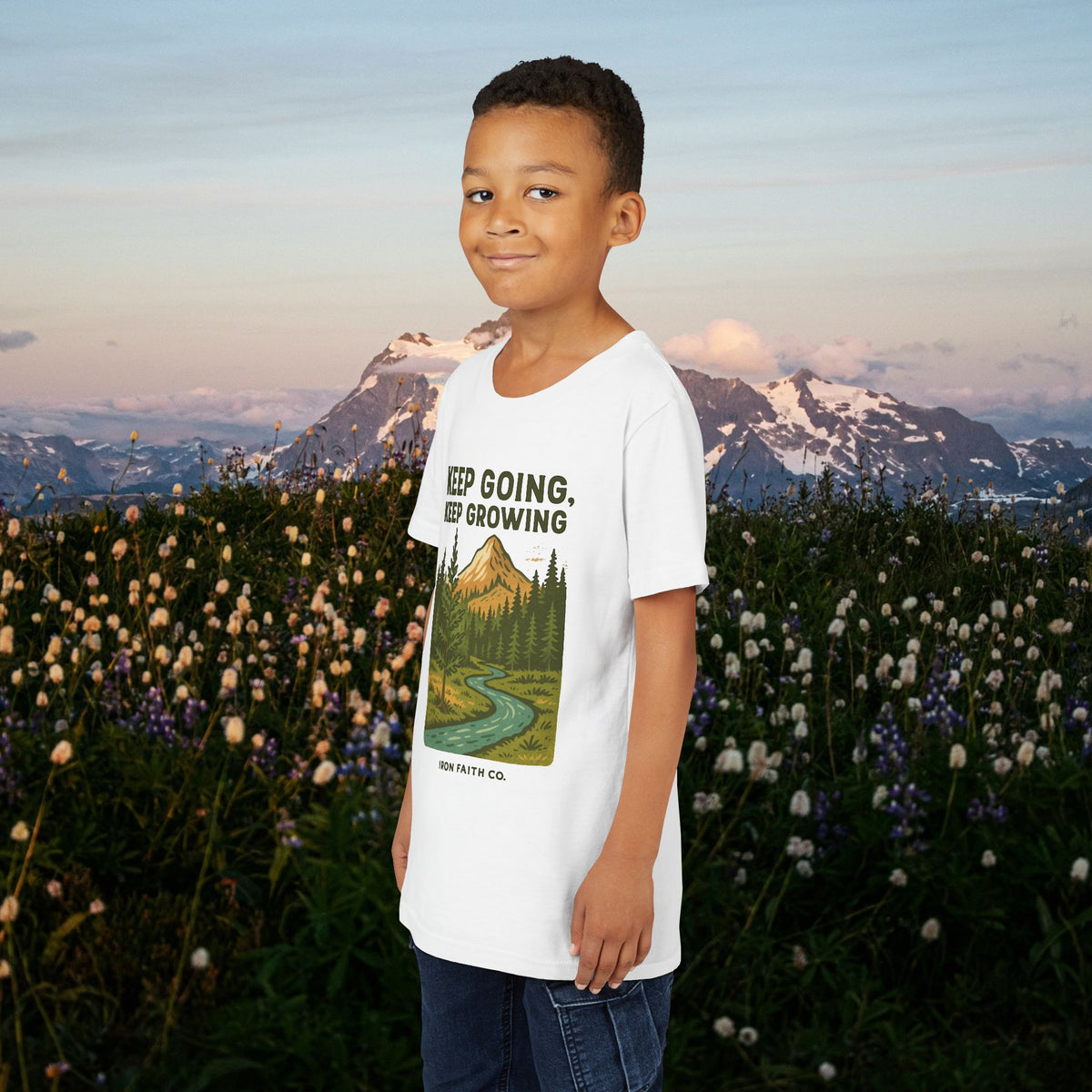 Keep going keep growing - Iron Faith Co. - Youth Short Sleeve Tee - photo 23 of 30