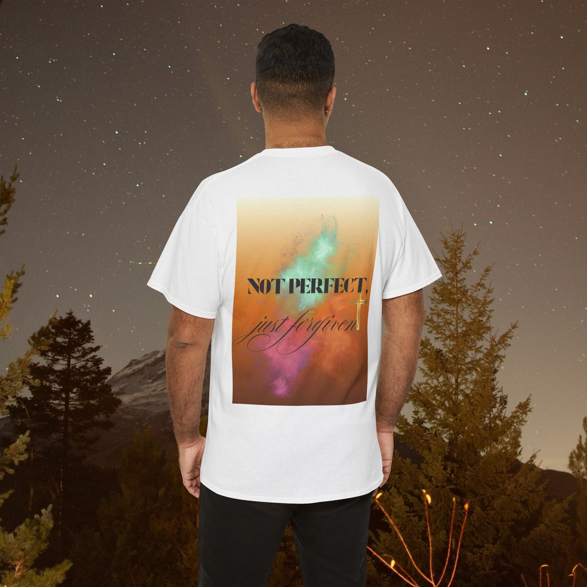 Iron Faith Co - Not Perfect, Just Forgiven - Unisex Heavy Cotton T-Shirt - photo 2 of 30