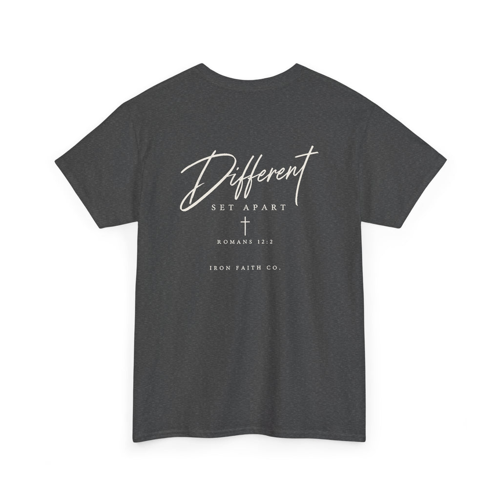 Different Romans 12:2 Tee – Back Print