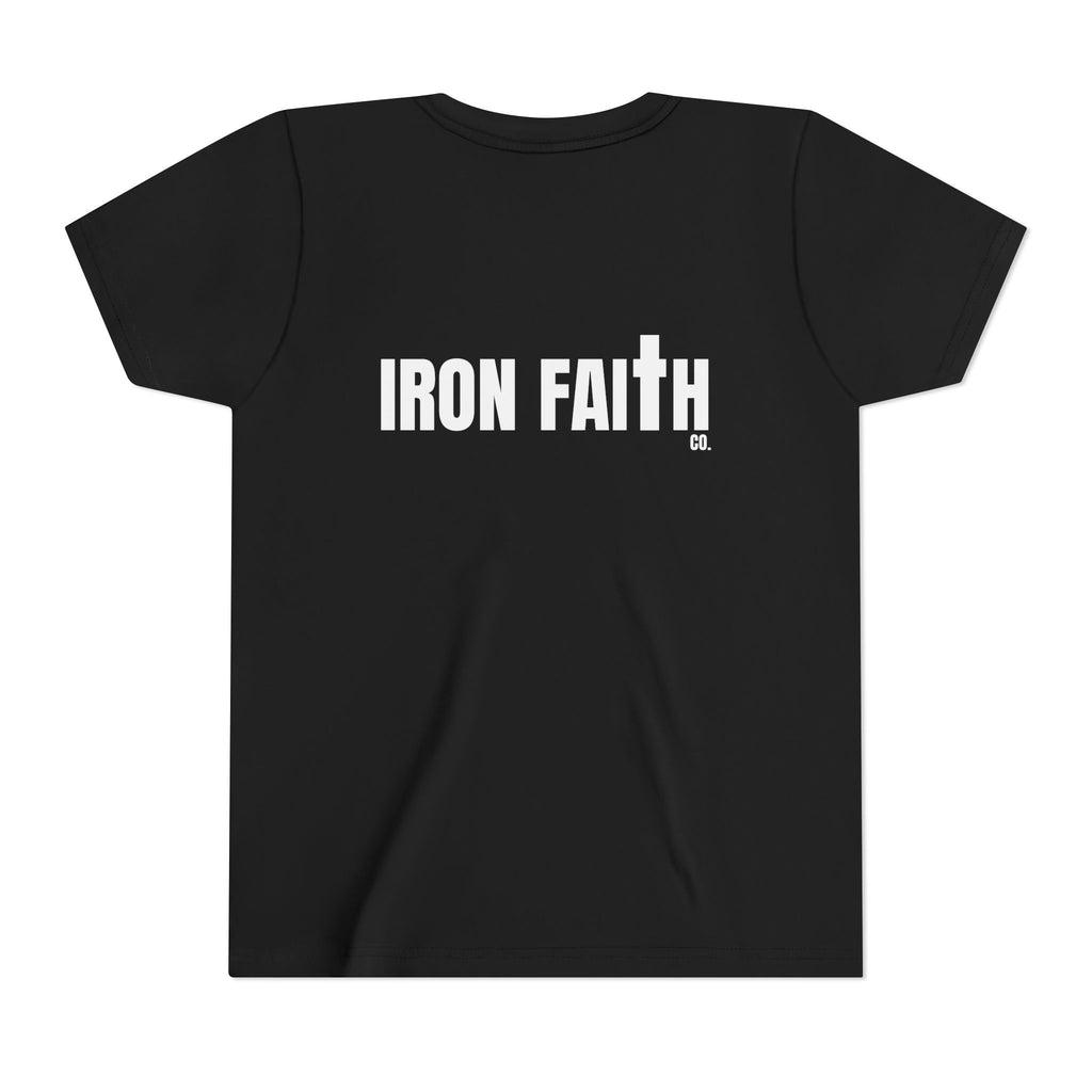 Iron Faith Co. Wordmark Youth Tee – Back Print