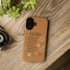 "GOD Designed Me" Floral iPhone Case