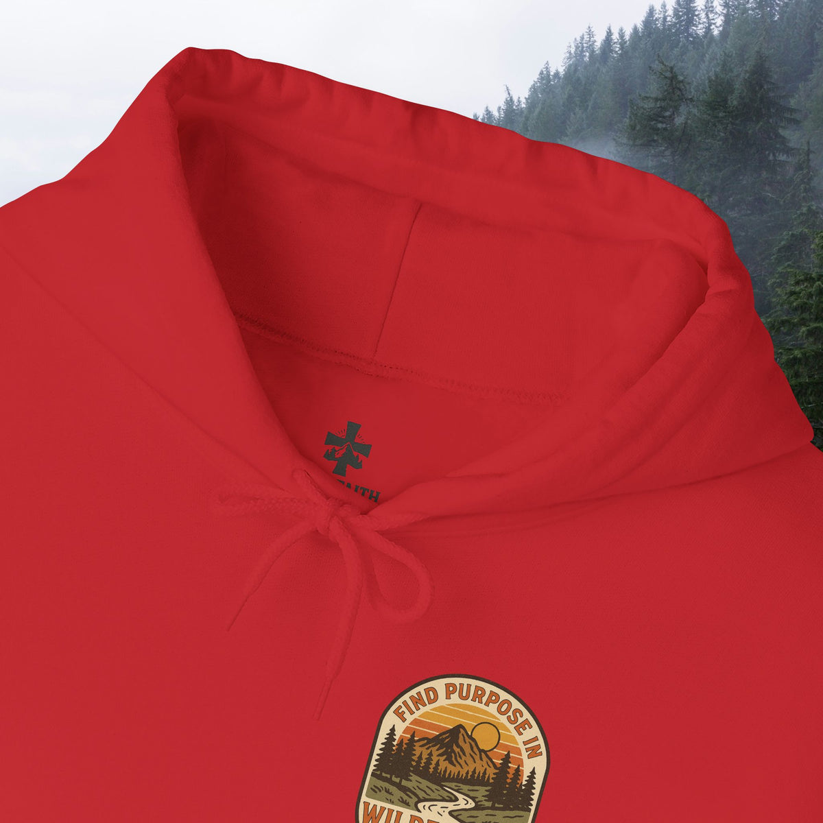 Find purpose in wilderness | Iron Faith Co. | Comfortable Heavy Blend Sweatshirt