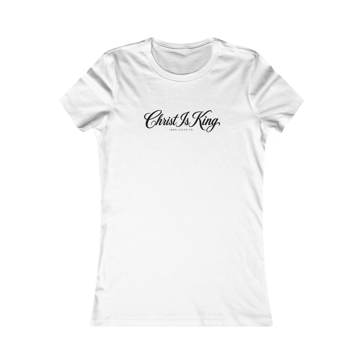 Christ Is King Women's Fitted Tee