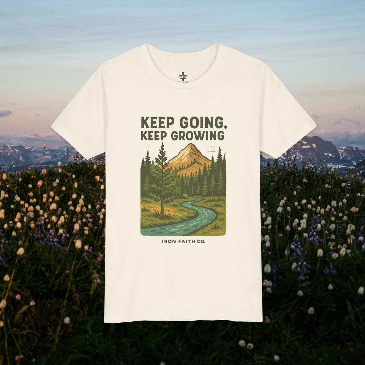 Keep going keep growing - Iron Faith Co. - Youth Short Sleeve Tee - photo 4 of 30