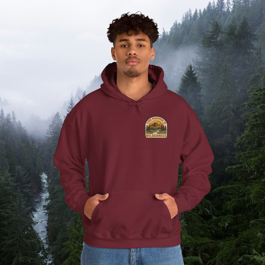 Find purpose in wilderness | Iron Faith Co. | Comfortable Heavy Blend Sweatshirt