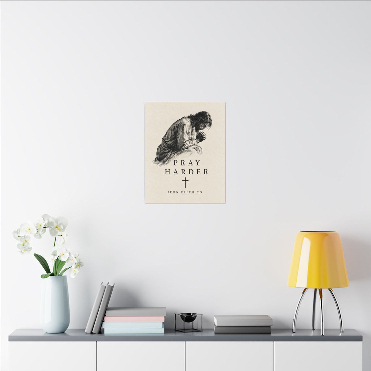 Pray Harder Canvas Print