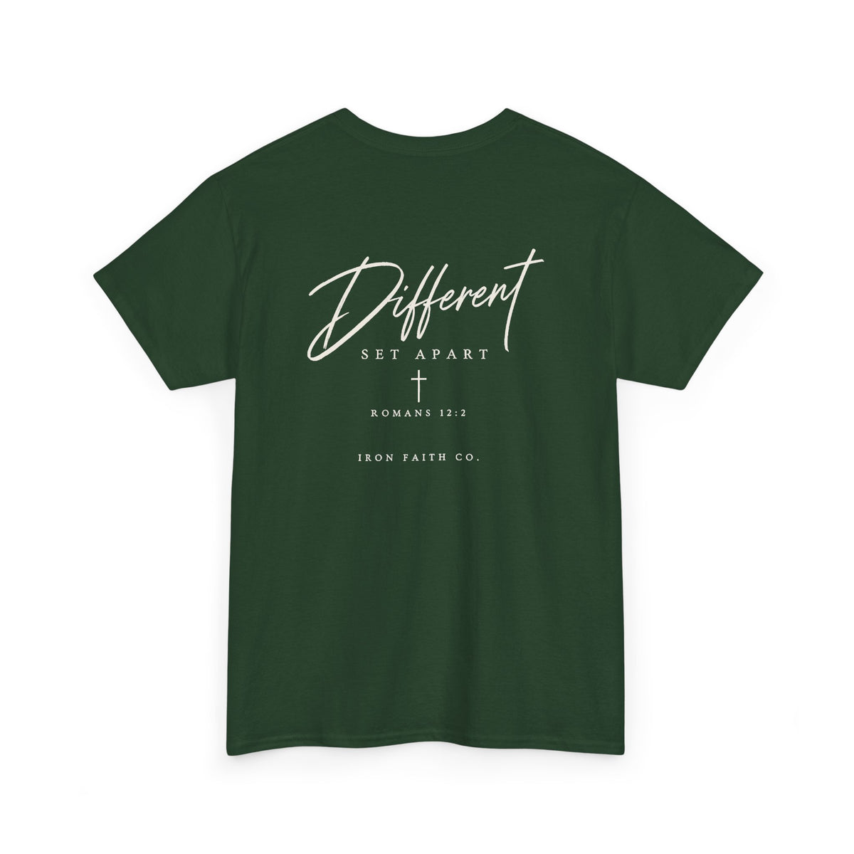 Different Romans 12:2 Tee – Back Print