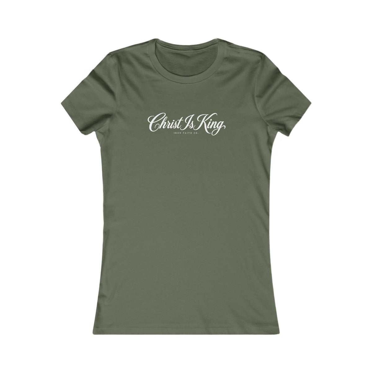 Christ Is King Women's Fitted Tee