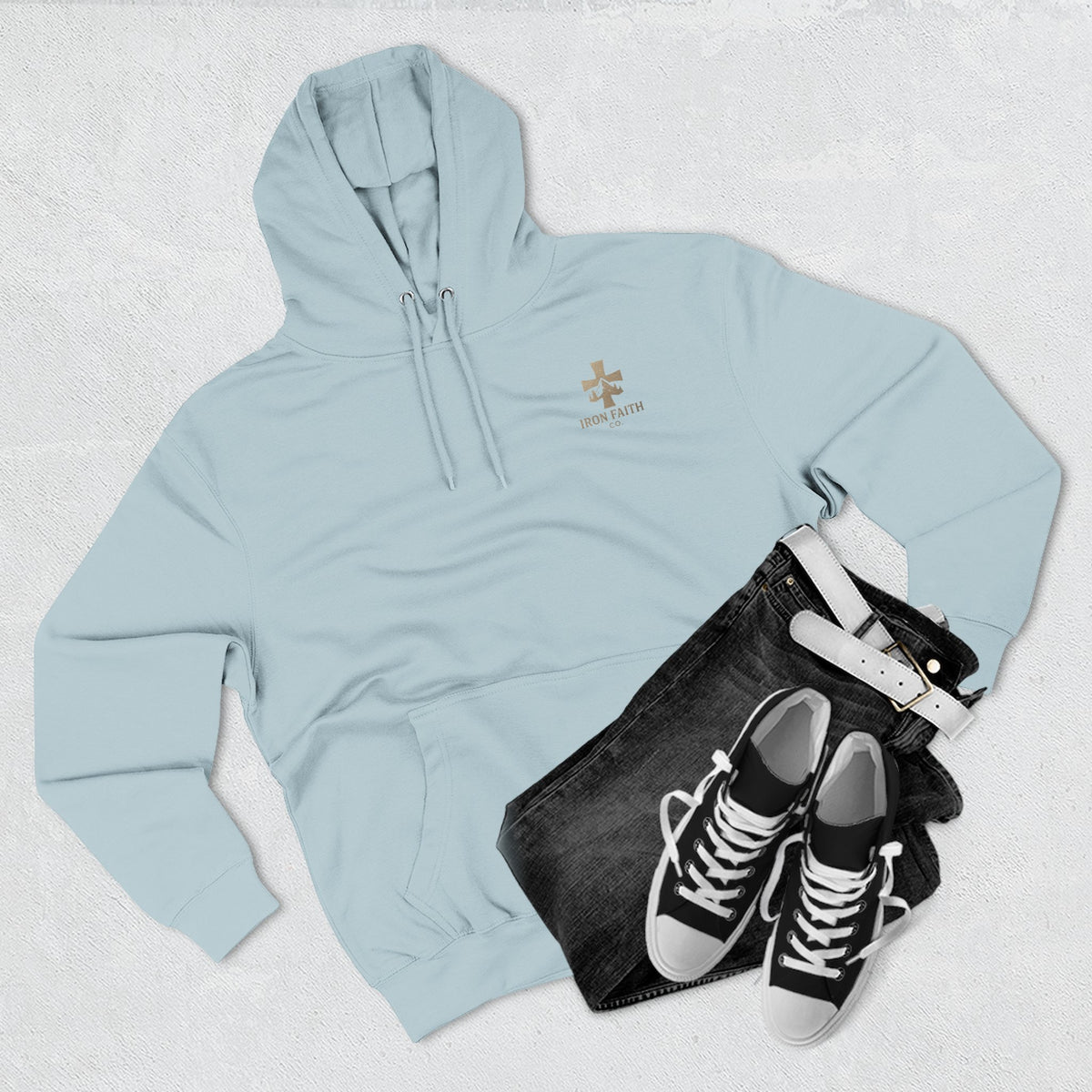 A Woman Who Fears The Lord Is Worthy Of Praise | Proverbs 31:30 | Iron Faith Co. | Fleece Hoodie