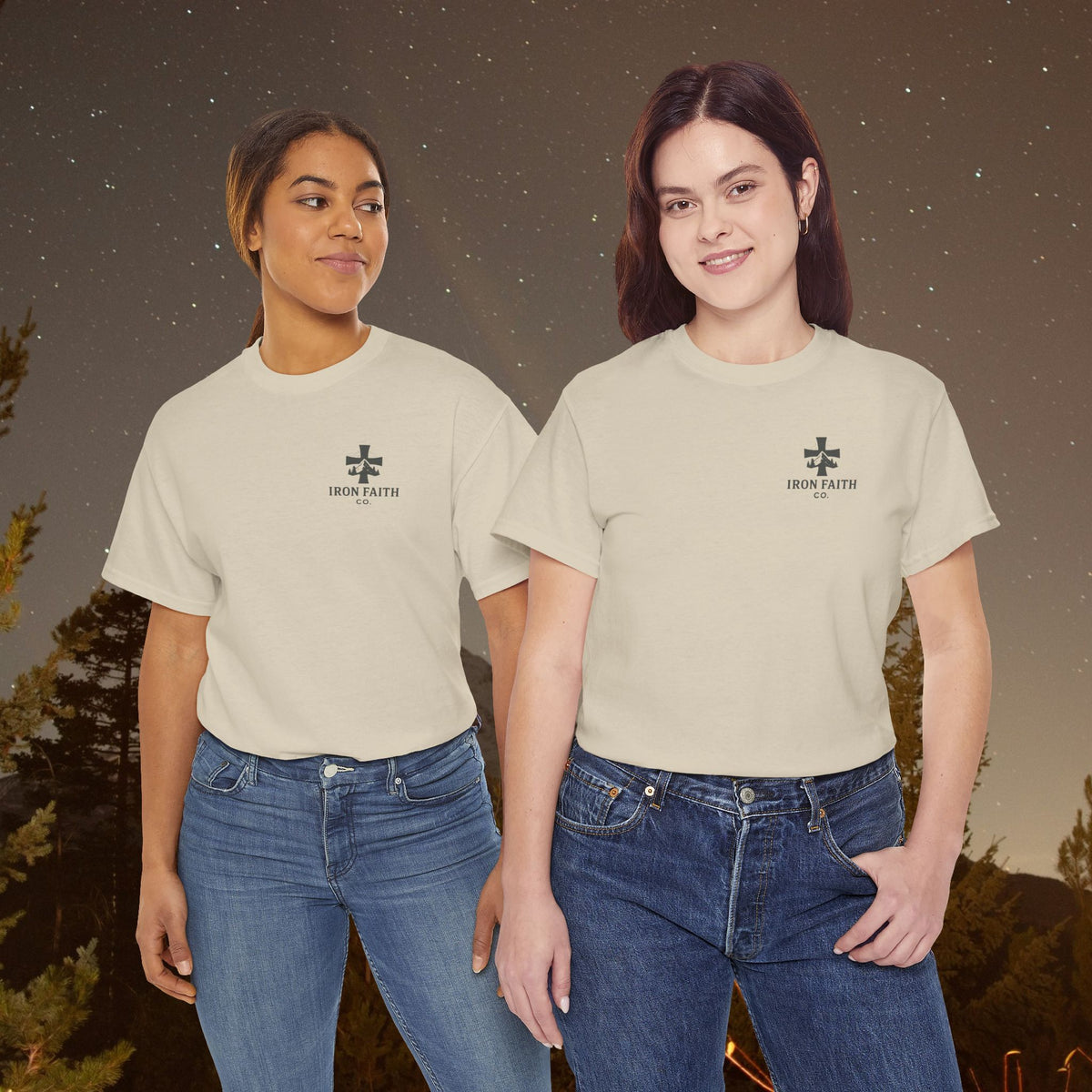 Iron Faith Co. | Not Perfect, Just Forgiven - Unisex Heavy Cotton T-Shirt