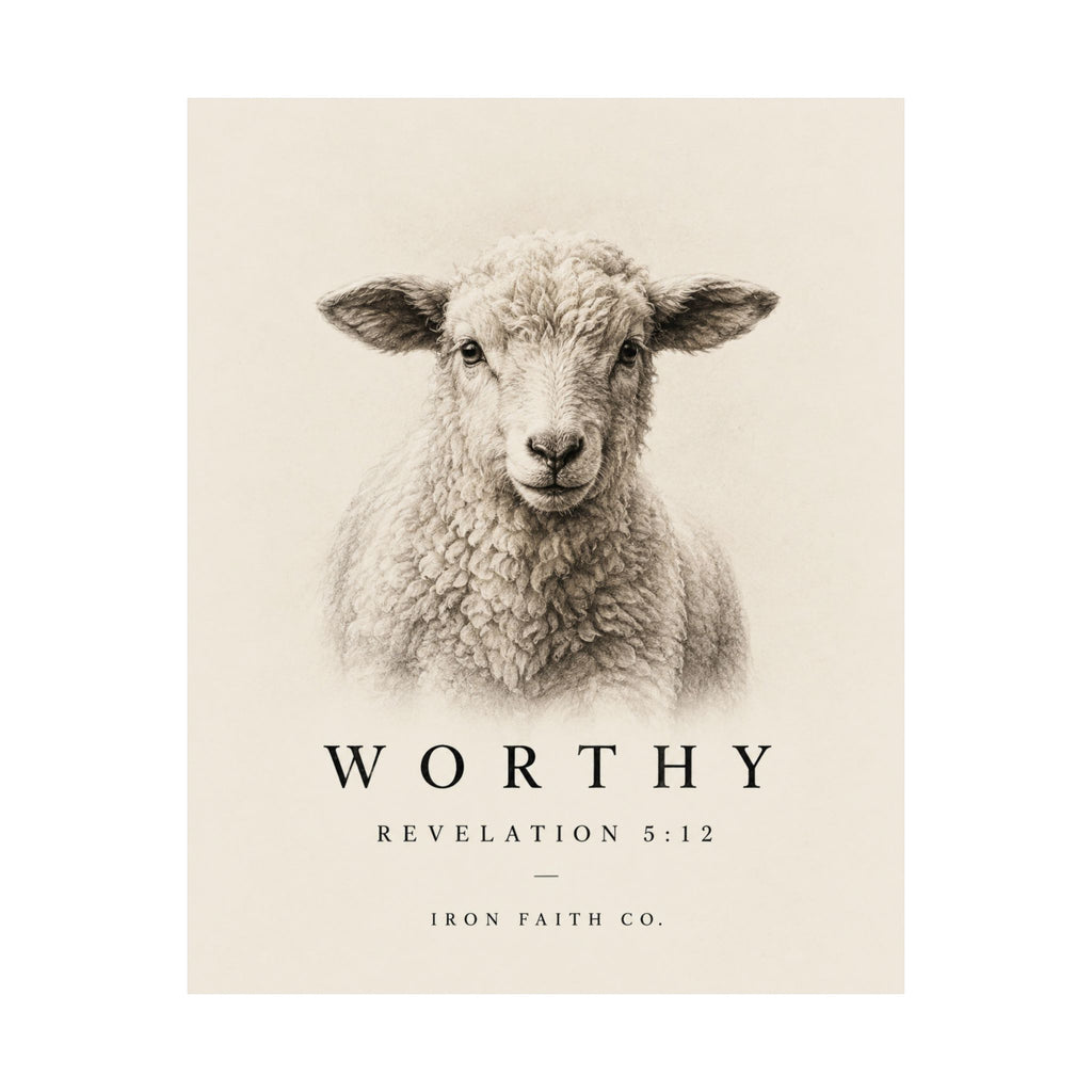 Worthy Revelation 5:12 Poster