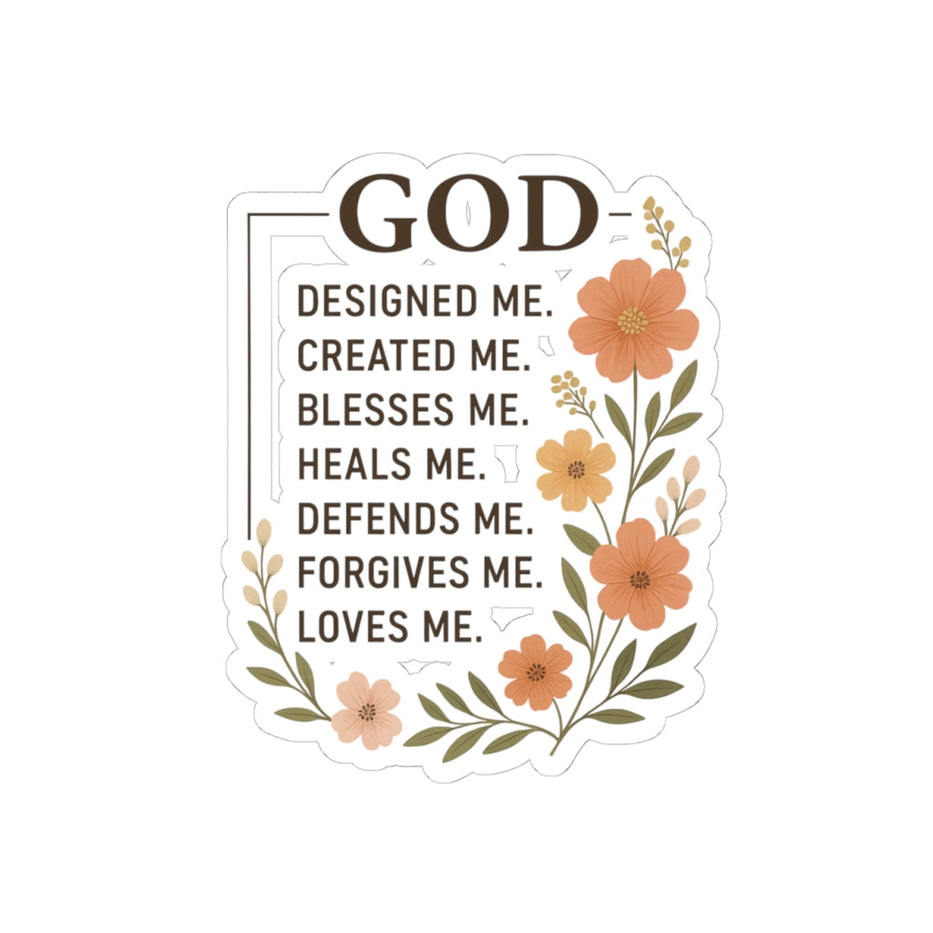 God's creation - Iron Faith Co. Floral Kiss-Cut Sticker - photo 1 of 3