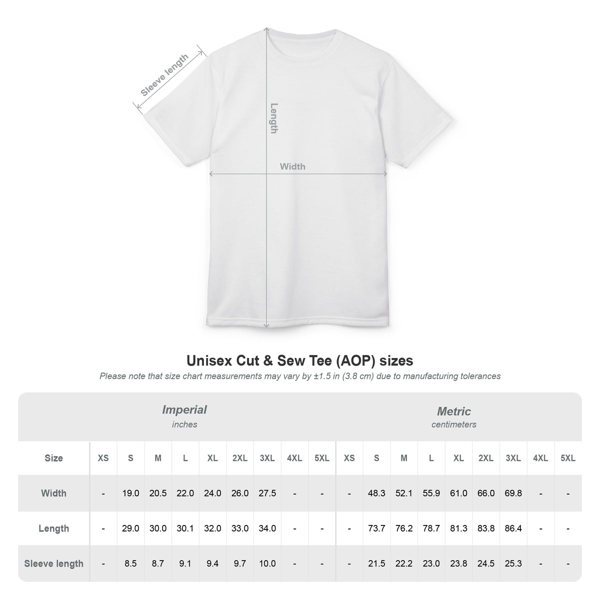 Be Still Psalm 46:10 All-Over Print Tee