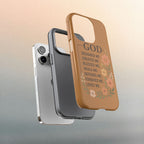 "GOD Designed Me" Floral iPhone Case