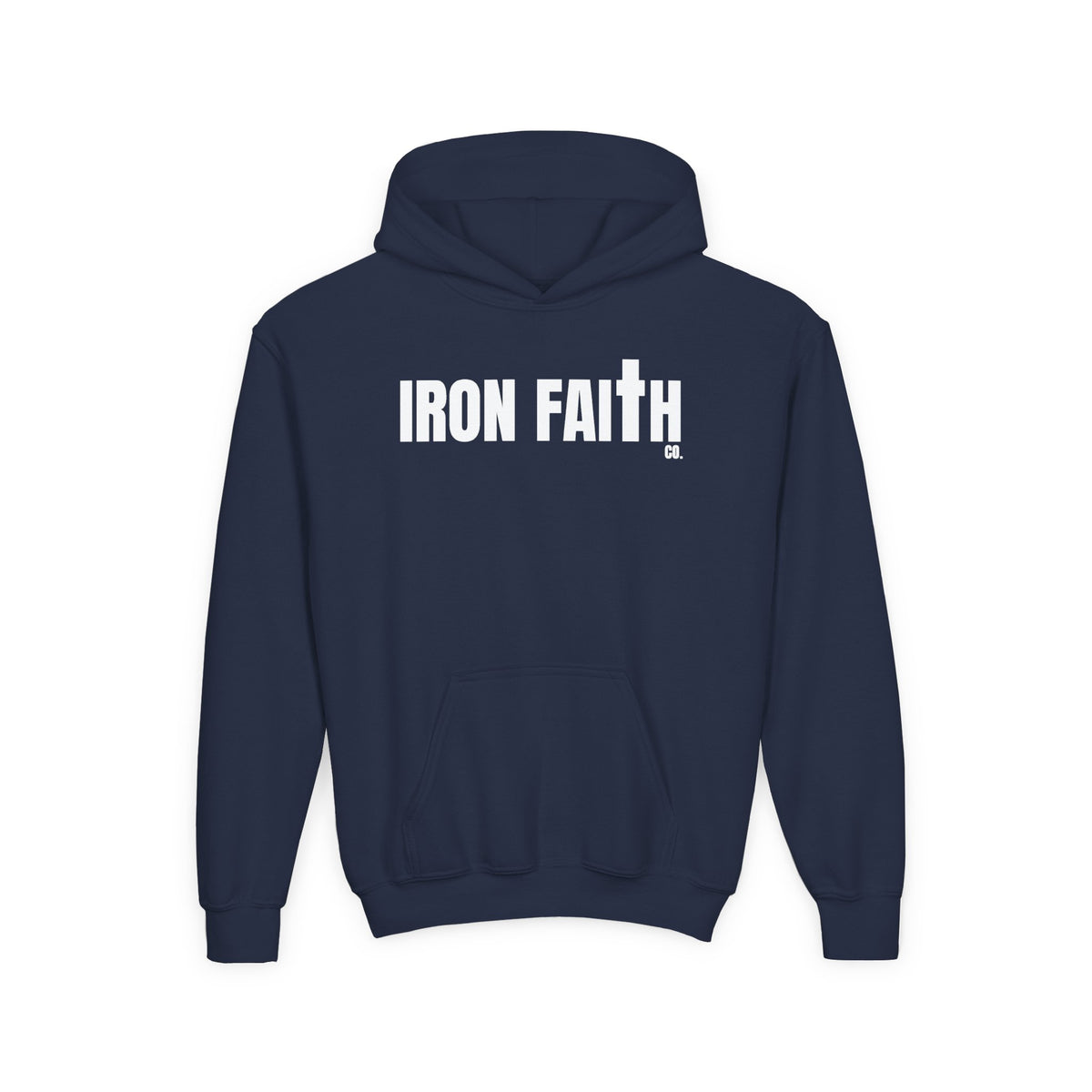 Iron Faith Co. Wordmark Youth Hoodie