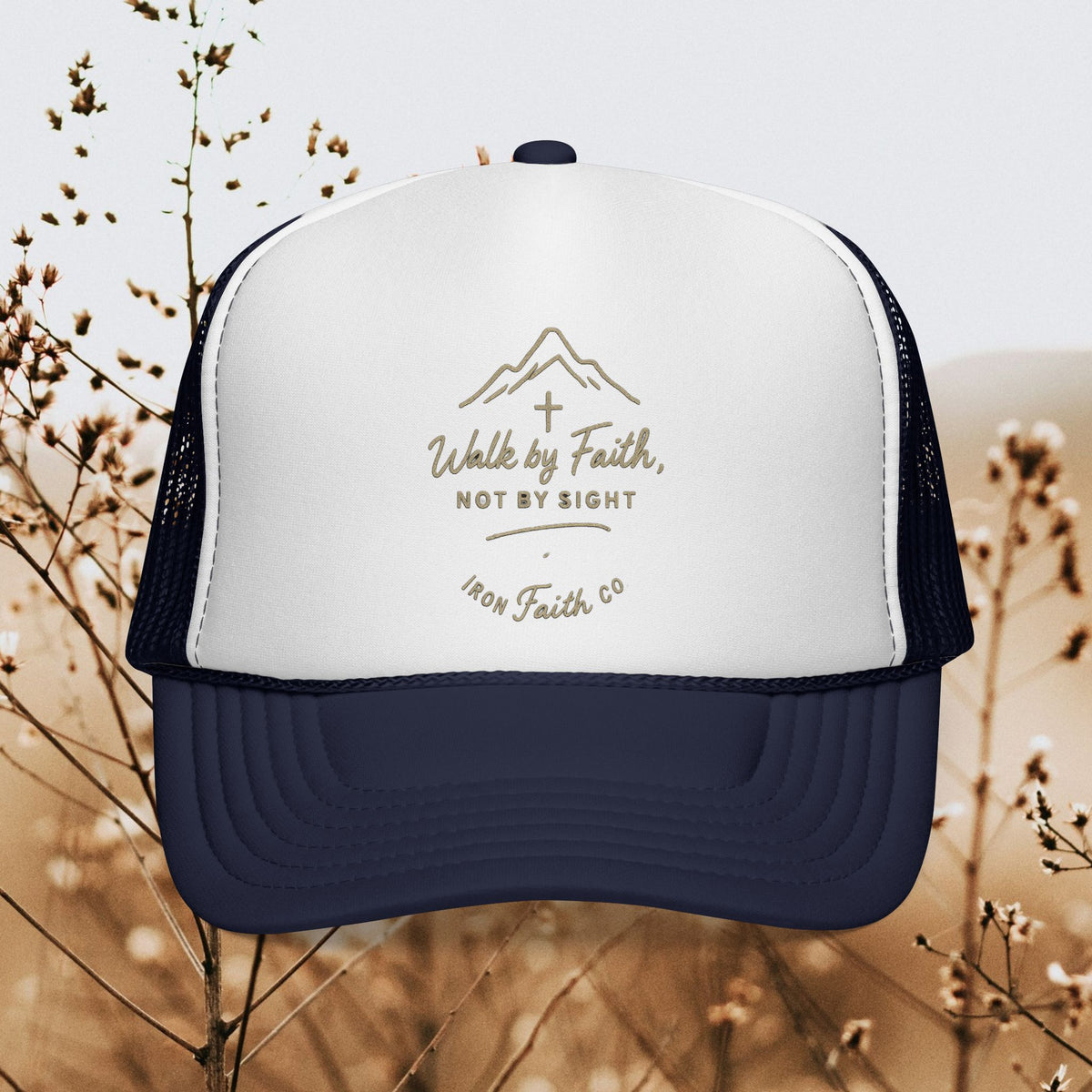 Walk by faith not by sight - Iron Faith Co. Trucker Cap - photo 4 of 12