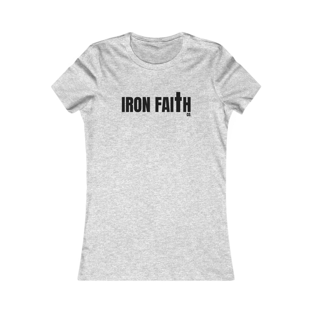 Iron Faith Co. Wordmark Women's Fitted Tee